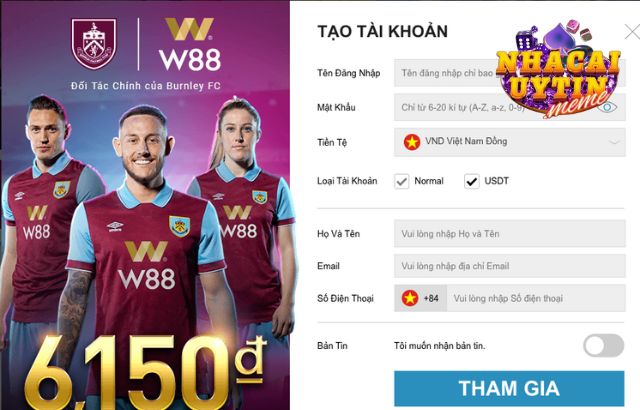 Cách đăng ký tài khoản W88 nhanh nhất