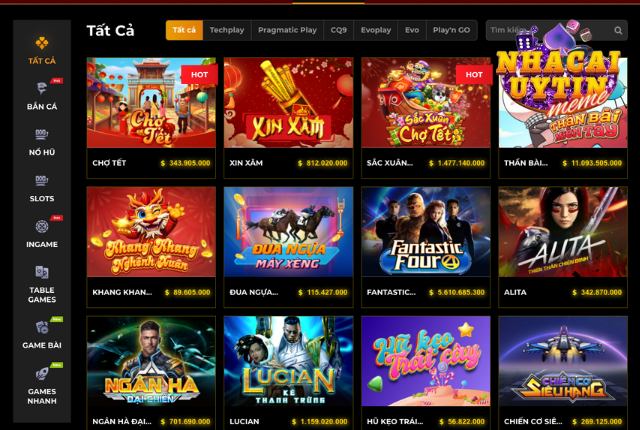 Cổng game Debet với đầy đủ sản phẩm