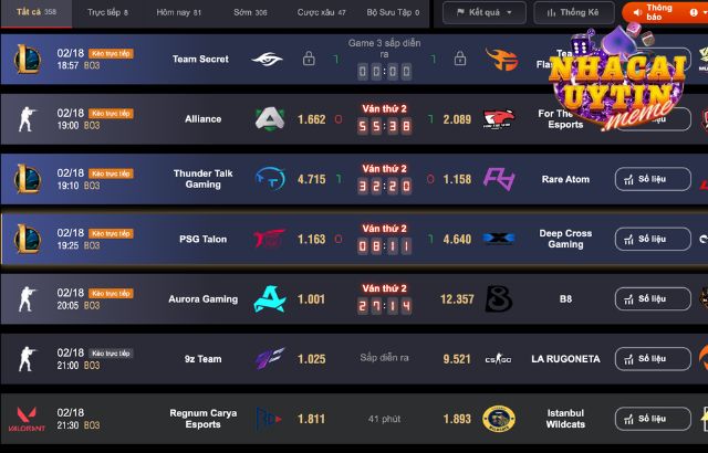 Esports May88 nhiều trò chơi hay