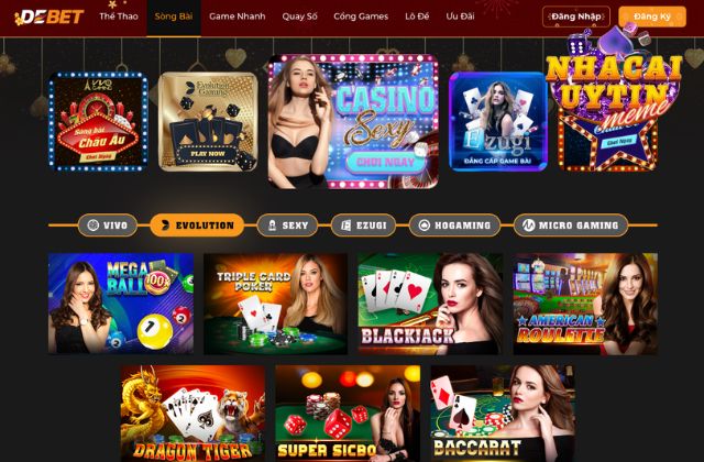Hạng mục casino Debet chất lừ