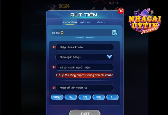 Hướng dẫn rút tiền Win79