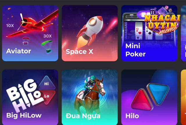 Các trò chơi hay tại hạng mục game nhanh 
