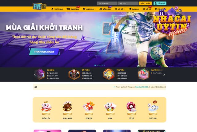 Five88 - Nhà cái uy tín không thể bỏ qua