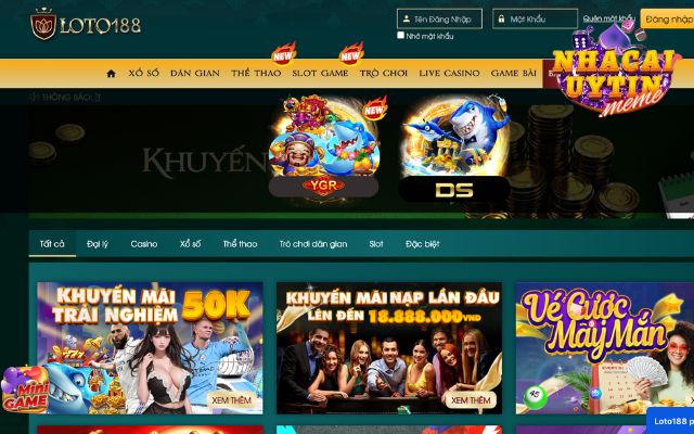 Bắn cá xanh chín tại Loto188