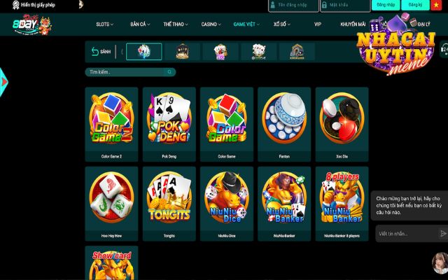 Game bài 8day siêu hấp dẫn