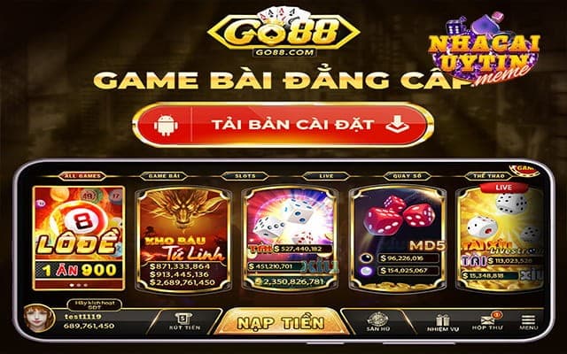 Game bài đổi thưởng tại go88 