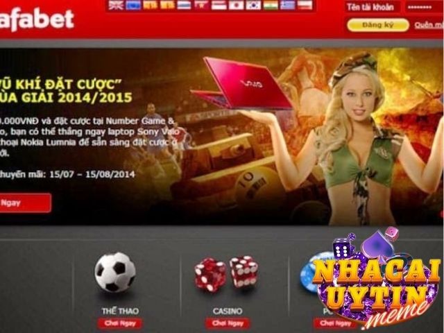 Sảnh slot game có khuyến mãi Dafabet cực chất
