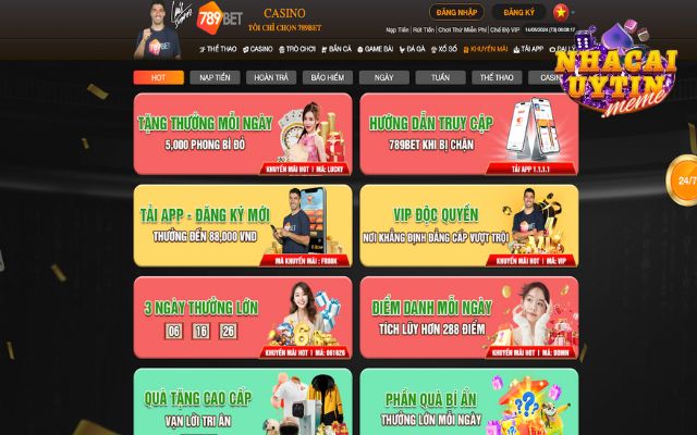 Danh sách hoạt động khuyến mãi hot tại 789Bet